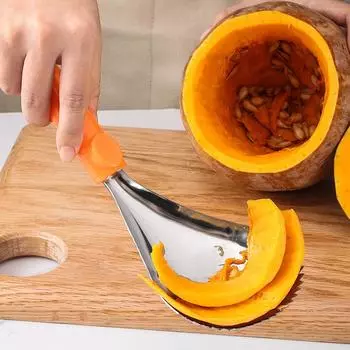 Инструменты для резки тыквы Лопатка для дыни и сепаратор мякоти Кухонная машина для удаления сердцевины Сердечник 25.50X8.50X8.50CM оранжевый