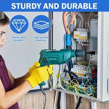 Инструменты для скручивания проводов электрика Шестигранная рукоятка для шуруповертов с электроприводом Шарнирное соединение для обмотки провода Обжимной соединитель с 100 колпачками для проводов