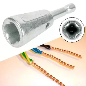 Инструменты для скручивания проводов. Быстрый скручиватель. Артефакт электрика для дрелей-шуруповертов. Витой соединительный кабель.