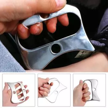 Инструменты для снятия боли Массажный инструмент для тела Массажный скребок Широкий скребок Гуаша из нержавеющей стали Гуаша 1pc