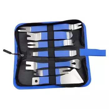 Инструменты для снятия обшивки автомобиля, 7 шт. Набор инструментов для снятия обшивки автомобиля, Пластиковые инструменты для снятия клипс дверной панели автомобиля, Снятие внутренних крепежных элементов, Разборка аудиосистемы приборной панели One Size