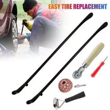 Инструменты для снятия шин с помощью монтировки, устойчивые к коррозии, надежные, для обслуживания легковых и грузовых автомобилей, универсальные инструменты для снятия шин 1 Set