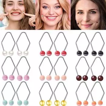 Инструменты для создания ямочек на щеках для создания украшений на лице, развивающие естественную улыбку, тренажер для создания ямочек на щеках, украшения для лица для женщин, аксессуары для украшений на тело, 2 шт./комплект