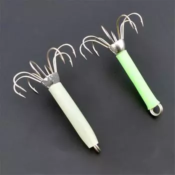 Инструменты для спортивной рыбалки в соленой воде Приманки для кальмаров Крючки для джиг-ловли Приманки для кальмаров Аксессуары для рыбалки светло-зеленый