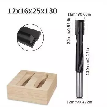 Инструменты для сверления отверстий под замки в деревянных дверях, включая ножи для стружколомания, пазовые ножи и удлиненные резьбовые фрезы для деревообработки. 12x16x25x130mm