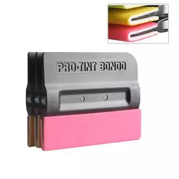 Инструменты для тонировки оконной пленки Магнит Ультратонкий волокнистый войлок Ракель Инструмент для виниловой автомобильной пленки Аппликатор для автонаклеек без царапин розовый