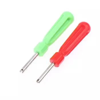 Инструменты для удаления сердечника вентиля шины, гаечный ключ с пластиковой ручкой, покрытый железом, ручной инструмент для ремонта шин для автомобиля, велосипеда, мотоцикла красный