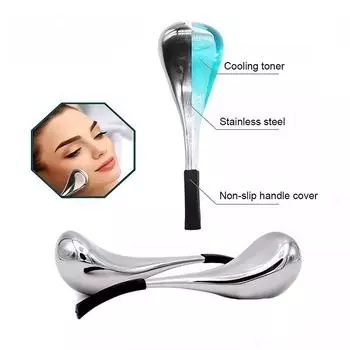 Инструменты для ухода за кожей лица Ice Globes для лица и глаз, криопалочки для красоты лица из нержавеющей стали для женщин, охлаждающие спа-шарики для красоты 2PCS