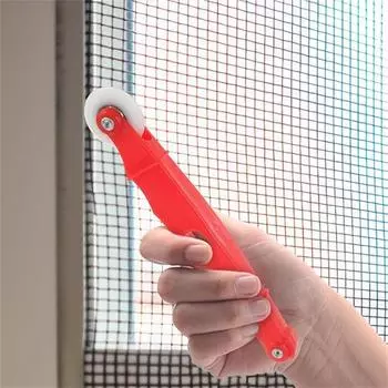 Инструменты для установки экрана Нейлоновые металлические колеса для установки экрана на дверь/окно Простая ручная шлицевая рукоятка Прочный роликовый ручной инструмент