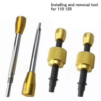 Инструменты для установки и снятия уплотнительного кольца регулирующего клапана форсунки на моделях 110 и 120. removal tool for 120