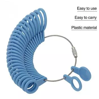 Инструменты для ювелирных изделий Кольцо Ювелирные изделия Пластиковый размер кольца Измерение размера кольца в Великобритании/США red