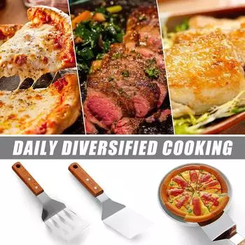 Инструменты для вока Еда Гриль Лопата для выпечки тортов Сервер для пирогов Гриль для барбекю Лопатка Резак для теста Лопатка для стейка Подъемник Металлические маленькие инструменты Пицца One Size
