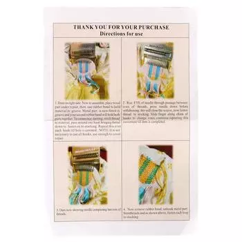 Инструменты для вязания Для починки одежды и джинсов Маленький ткацкий станок Ручной гобелен Деревянный ткацкий станок Ткацкая рама Машина для штопки Маленькая рама