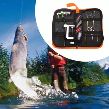 Инструменты для вязания мух, шпуледержатель, крючок, инструмент, нитевдеватель, металлическая нить, узел с длинной ручкой style B