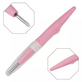 Инструменты для вязания Вышивка УДОБНАЯ РУЧКА Многоцелевое использование Название детали Швейная игла Содержимое упаковки Яркость розовый