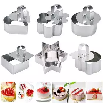 Инструменты для выпечки Vogue, инструмент для приготовления десертов и сыра, инструменты для выпечки салатов, 1 шт., кольцо для выпечки торта, мусса, форма для кексов из нержавеющей стали 01