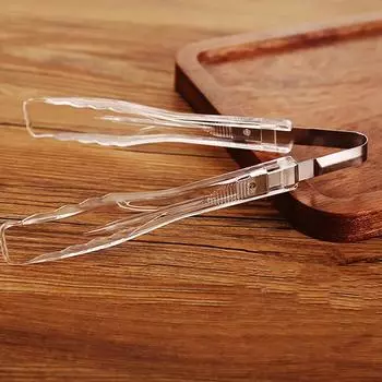 Инструменты для выпечки Yabei, прозрачные зажимы для еды, пластиковые зажимы для барбекю, зажимы для белого хлеба провинции Тайвань, зажимы для еды шведского стола. Pack of 1 белый