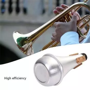 Инструменты для занятий Аксессуары Музыкальные инструменты Труба Уменьшить звук Приглушить Прямой Новичок серебряный