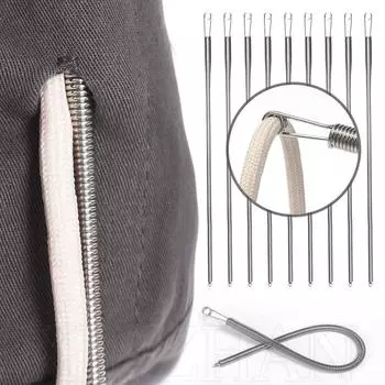 Инструменты для заправки ниток в одежду Многофункциональный инструмент для веревок Руководство по заправке ниток из нержавеющей стали