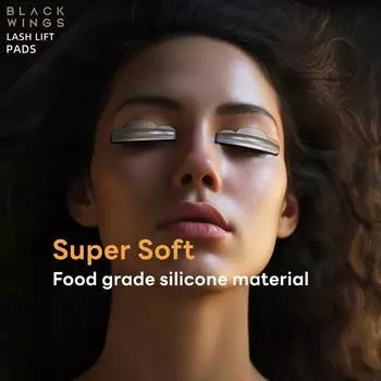 Blackwings 5 пар силиконовых подушечек для завивки ресниц, подушечки для завивки ресниц, с таблицей размеров, гипоаллергенные многоразовые аксессуары