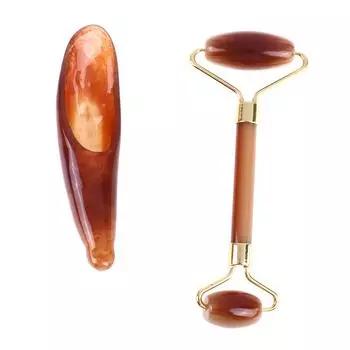 Инструменты Гуаша из натурального бычьего рога, соскобная точка для массажа всего тела, гребень с широкими зубцами 9.5*5cm