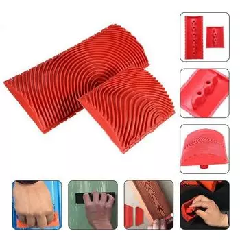 Инструменты Имитация текстуры древесины Настенная живопись Домашнее украшение Валик Кисть Инструмент для текстуры древесины 1