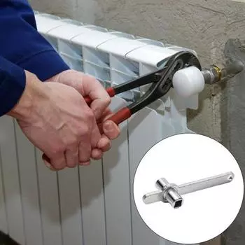 Инструменты из нержавеющей стали для отопительного клапана, выпускного отверстия для воздуха, ручка, экономящая усилия