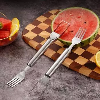 Инструменты Кухонные принадлежности Нержавеющий нож для салата Нож для бара Кухонные принадлежности Маленькие гаджеты Стальной дом Арбузный резак Фрукты