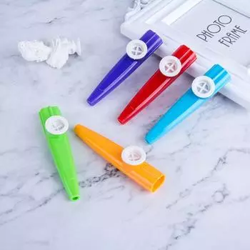 Инструменты Мембранные Ротовые Казу Легко Изучайте Музыкальные Инструменты Флейты Выступление оранжевый