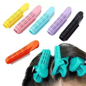 Инструменты Пластиковая пушистая заколка для волос Заколка для корней волос Заколка для укладки челки Заколка для объема волос чёрный