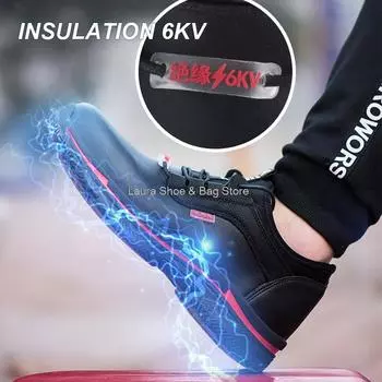 Insulate 6kv Eletrician Safety Shoes Men Plastic Toe Sneaker Waterproof Work Safety Boots Man Protective Work Shoes Winter Boots 37
