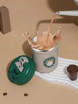 Insulated Coffee Cup 304 Stainless Steel Leak-proof Milk Coffee Mug Portable Anti Scalding Tumbler Thermos Water Cups