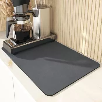 Insulated Coffee Mat Kitchen Drain Mat Leave-In Tea Cup Mat Bar Mat Water-Proof Non-Slip Absorbent Floor Mat 30x40cm