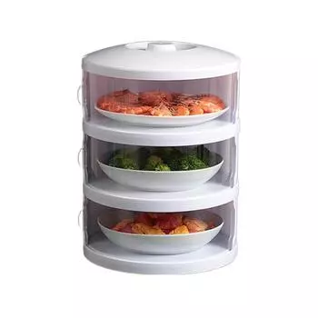 Insulated Dish Cover Anti-fly Dust-proof Multi-layer Storage Heat Preservation Kitchen Food Box Stackable Container Outdoor Picnic Dining Table AVE 3