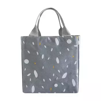 Insulated Lunch Bag Reusable Tote Drawstring Cooler Bag Waterproof Travel Picnic