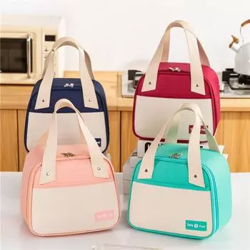 Изолированный ланч-бокс, термосумка, большая вместимость, рабочий контейнер для доставки еды, контейнер для хранения для женщин, сумка-холодильник, дорожная сумка для пикника