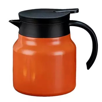 Insulated Teapot 1000ml Tea Water Separation Detachable Thermal Coffee Tea Pot for Home Orange оранжевый