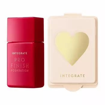 INTEGRATE Профессиональный Финиш Жидкий Специальный Набор 1 Тональный крем с Пудрой Охра 10 2 Штуки в Ассортименте