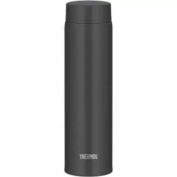 [Integrated drain and gasket, dishwasher safe] Thermos Water Bottle, Vacuum Insulated Mobile Mug, 600ml, Smoke Black, Easy to wash every corner, All p