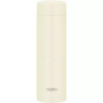 [Integrated drain and gasket, dishwasher safe] Thermos Water Bottle, Vacuum Insulated Mobile Mug, 480ml, Ivory, Easy to wash every corner, All parts a