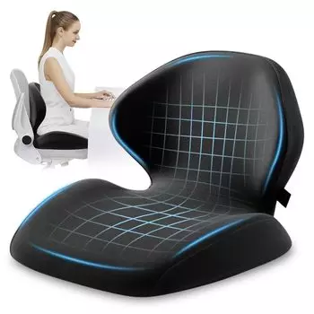 Интегрированное кресло с эффектом памяти, эргономичное, поддерживает поясницу от осанки, боли в пояснице, чехол для инвалидной коляски с ремнем для фиксации, в комплекте, японский