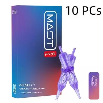Интегрированный инструмент для вышивки на коже MAST PRO Purple Needle Mist Tattoo со специальной игольчатой режущей линией Xia an. 0801RL-0.25, Single Needle, 10 pcs