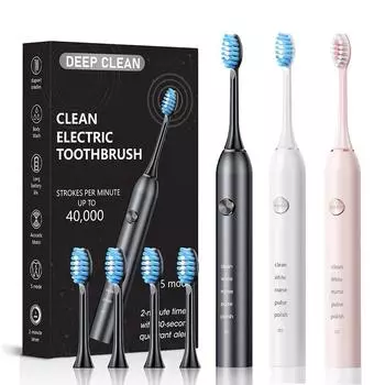 Интеллектуальная электрическая зубная щетка для взрослых, полностью автоматическая чистка, бытовая щетка с мягкой щетиной для пар