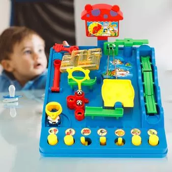 Интеллектуальная головоломка «Умные шариковые лабиринты и головоломки»: Развивайте логику и координацию движений! кислотные синий