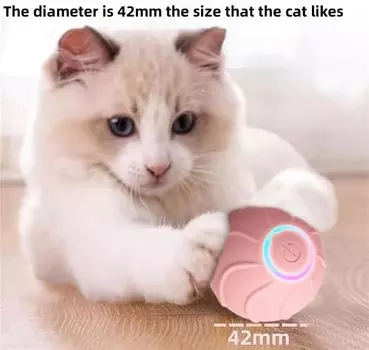 Интеллектуальная интерактивная игрушка для кошек Powerball 2.0 Игрушка для кошек Smart Cat Ball избавляет от скуки, защищает от укусов, тихий компаньон, привлекает кошек