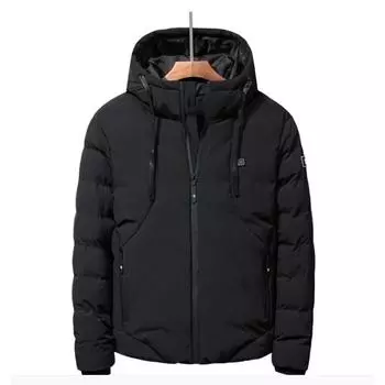 Интеллектуальная куртка из снежной ткани с подогревом через USB, пальто, утеплитель для тела S чёрный