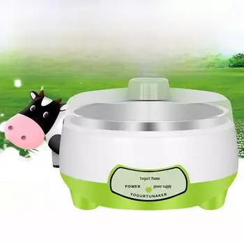 Интеллектуальная мини-йогуртница: Автоматический вкладыш из нержавеющей стали для домашнего использования CN plug 220V