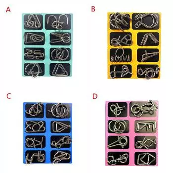 Интеллектуальная пряжка с девятью звеньями, детская игровая развивающая игрушка