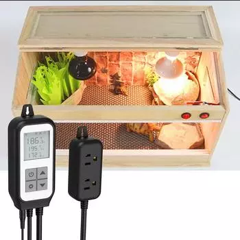 Интеллектуальная розетка для контроля температуры, цифровой дисплей, WIFI, датчик температуры, термостат, двойной EU Plug