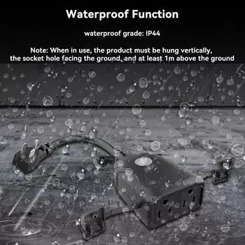 Интеллектуальная розетка EWeLink IP44, водонепроницаемый пульт дистанционного управления мобильным телефоном, совместимая с приложением eWeLink разноцветный
